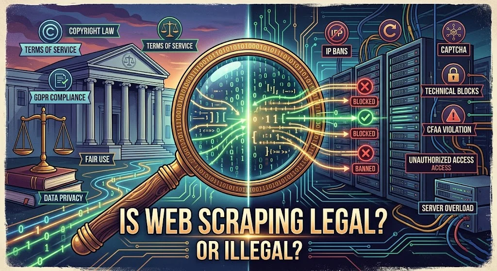 Niuproxy guide discussing whether web scraping is legal or illegal