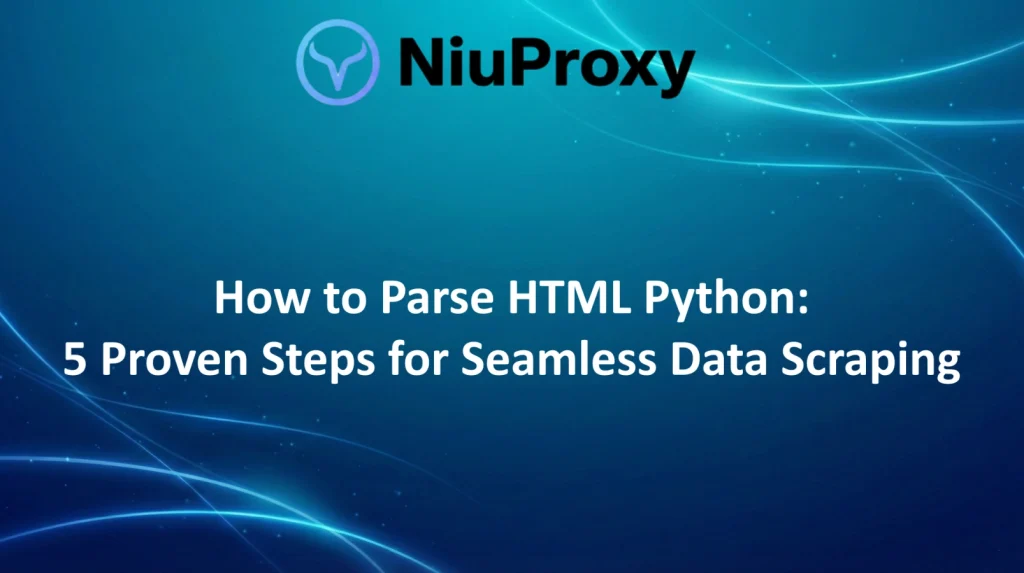 Niuproxy guide on how to parse HTML with Python for seamless data scraping